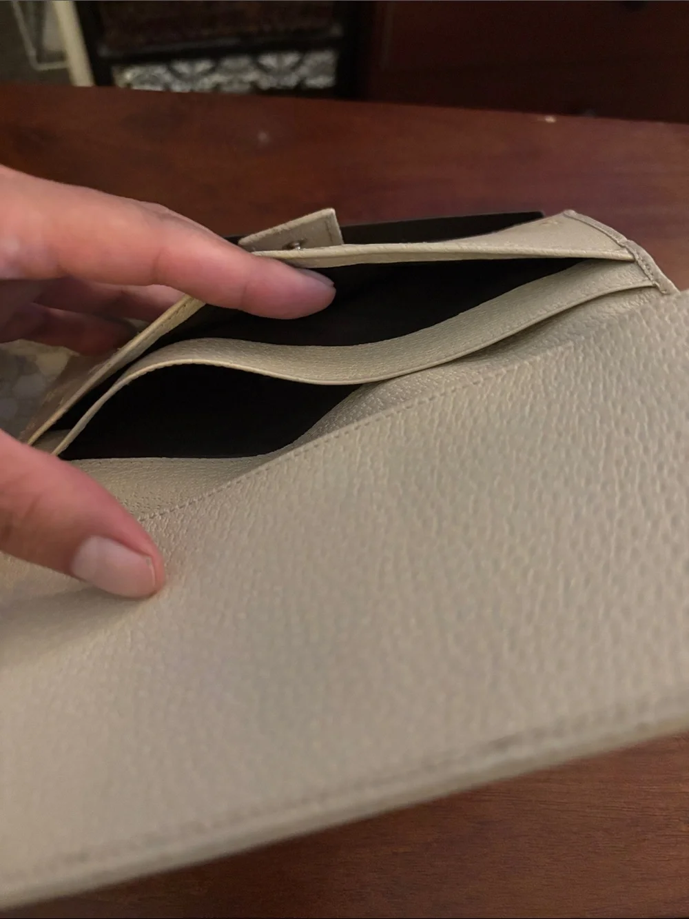 Gucci Beige and Brown GG Canvas Continental Wallet with Gold Plate - Picture 11 of 12